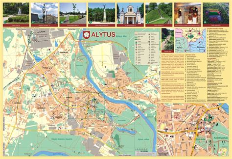 žemėlapis su pažymėtais pagrindiniais Alytaus autoservisais
