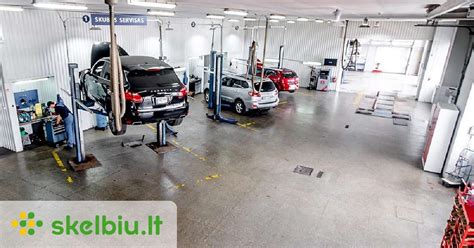 Nuotrauka, vaizduojanti autoserviso Ausegra patalpas arba logotipą