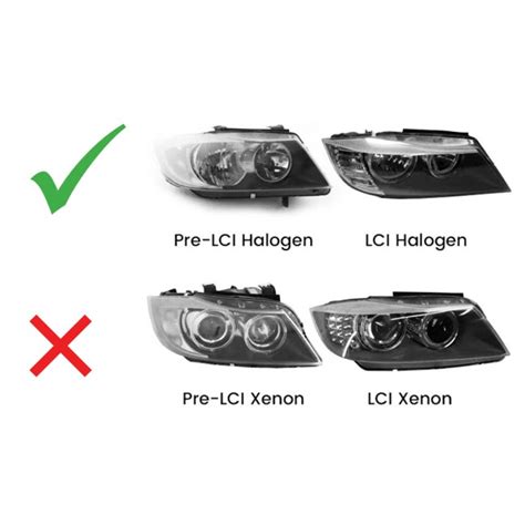 Infografika, iliustruojanti trikčių šalinimo procesą, kai neveikia priekiniai žibintai