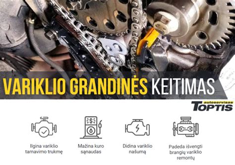 Serviso meistras, atliekantis BMW variklio grandinės keitimą