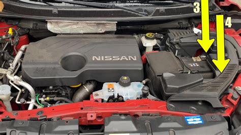 Nissan Qashqai II (J11) variklio skyriaus schema