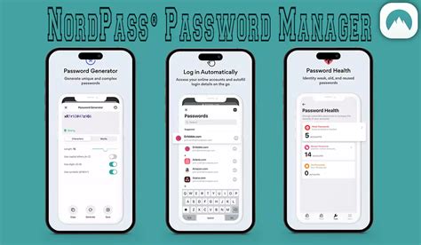 Thematic image of NordPass or another secure password manager user interface, highlighting its security features.