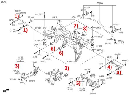 Thematic photo of used Kia Sorento car parts, focusing on a rear axle component if possible, or a general assortment of car parts