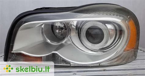 Volvo XC90 priekinių žibintų reguliavimo schema