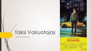 Taksi vairuotojas Maksas ir keleivis Vincentas iš filmo 