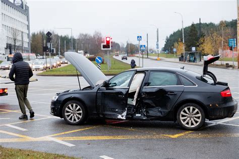 Eismo įvykio, kuriame susidūrė „Audi Q7“ ir „Toyota Avensis“, vieta