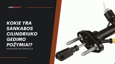 Sankabos pagrindinio ir darbinio cilindro schema