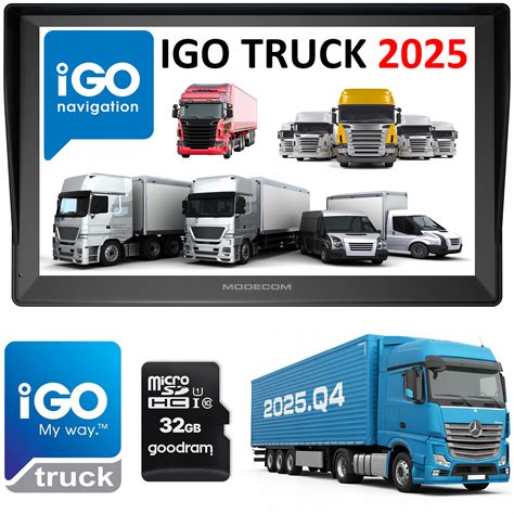 Nuotrauka, iliustruojanti iGO Primo TRUCK navigacijos sąsają sunkvežimiui