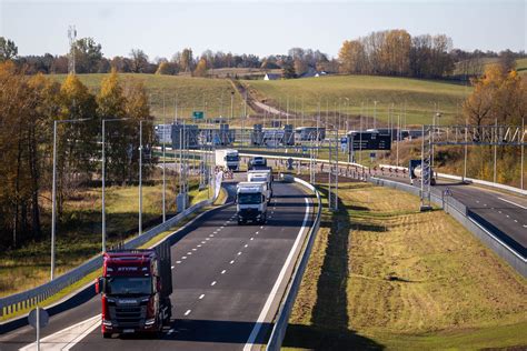 Teminis nuotrauka: automagistralė „Via Baltica“, jungiamoji Lietuvos ir Lenkijos riba