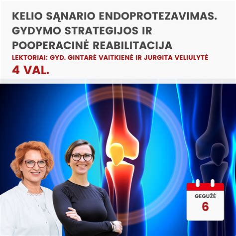 Infografika apie kelio sąnario uždegimo gydymo etapus ir rekomendacijas.