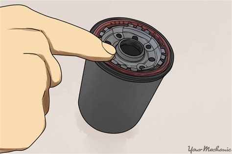 New oil filter with lubed gasket