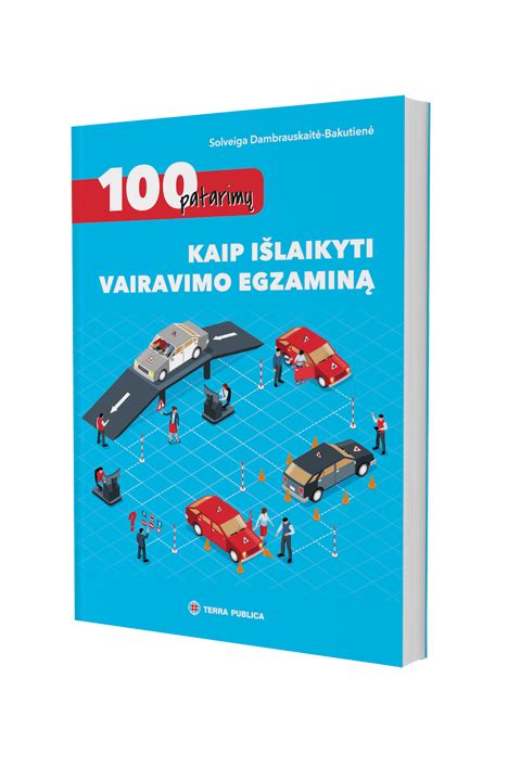Jauno vairuotojo portretas su KET knyga ir kompiuteriu, sprendžiantis testus