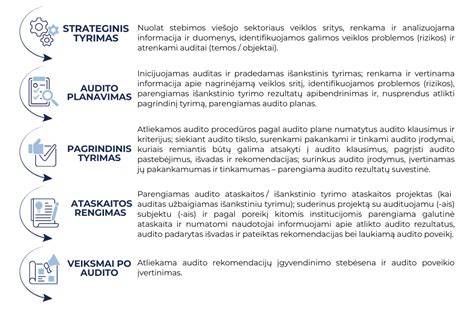 Infografika: privalomo audito kriterijai ir procesas