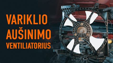 Aušinimo ventiliatoriaus variklio patikra