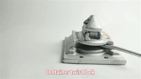 Specializuota konteinerinė važiuoklė su twist-lock užraktais ISO konteineriui tvirtinti