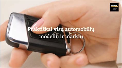 Automobilio raktelio signalo perdavimo schema (