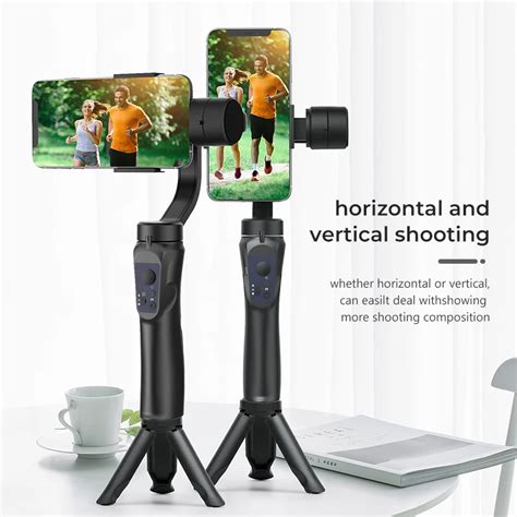 Profesionalus 3 ašių vaizdo stabilizatorius su prisegtu fotoaparatu, stabilizuojantis vaizdą