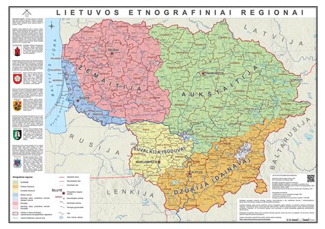 MAP: Lietuvos regionų pasiskirstymas Registracijų geografinė struktūra