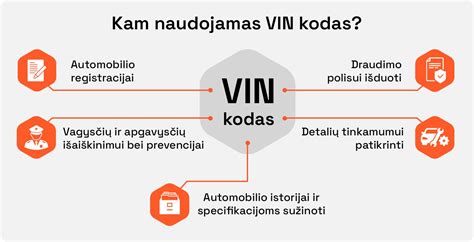 VIN kodo struktūros paaiškinimas infografika