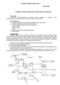 Generatoriaus ir jo skriemulio diagrama