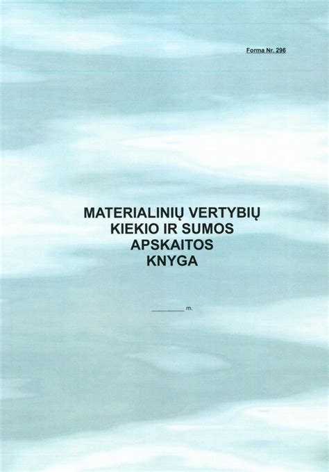 Pavyzdys materialinių vertybių užpajavimo orderio formos