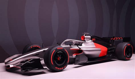 Audi F1 koncepcinio bolido dizainas ir spalvų schema