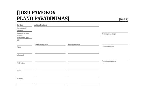 Karšto teisės: kampanijos planavimo šablono pavyzdys