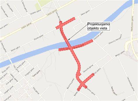 Žemėlapis: Bastionų gatvės ir tilto sankirtos vieta Klaipėdos senamiestyje