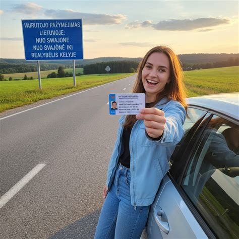 Profesionalaus vairuotojo paveikslėlis, vairuojantis mikroautobusą kelyje