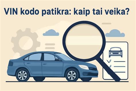 Infografika: Kaip veikia ridos klastojimas, VIN patikra ir TA pažymų srautai