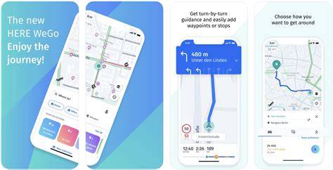 HERE WeGo: Offline maps pasirinkimas
