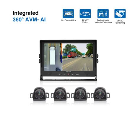 Kamero sistema Around View Monitor (AVM) vizualizacijos pavyzdys