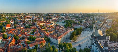 Nuotrauka: Vilniaus senamiestis iš oro baliono