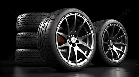 Thematic photo of car wheels and tires