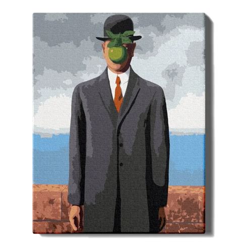 Rene Magritte paveikslo „Žmogaus sūnus“ reprodukcija