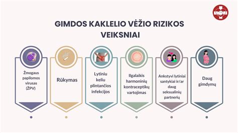 Kasos vėžio rizikos veiksnių infografika