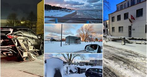 Fotografijos: automobiliai apgadinti po audros ir krušos