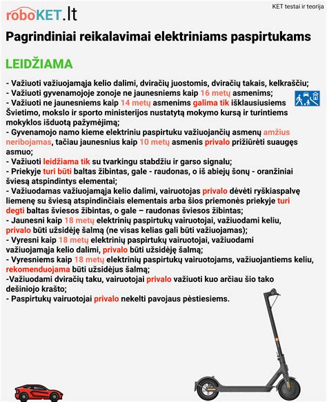 Infografika: saugaus važiavimo elektriniu paspirtuku taisyklės ir priemonės