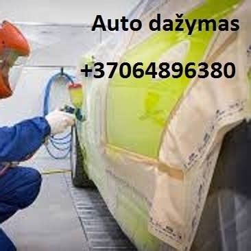 Automobilio dažymo ir apklijavimo palyginimas