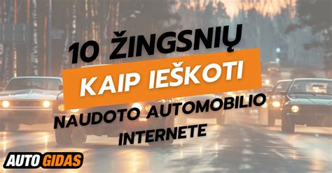 Infografika: žingsniai, kaip efektyviai ieškoti automobilio internete