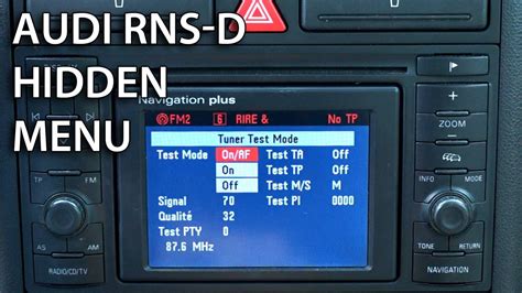 Audi Navigation Plus RNS-D ir RNS-E modelių palyginimas