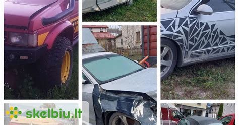 nuotraukos automobilių su matomais defektais Skelbiu.lt portale
