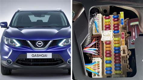 Nissan Qashqai variklių skyriaus schema
