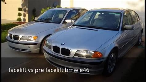 BMW E46 facelift ir pre-facelift modelių palyginimas