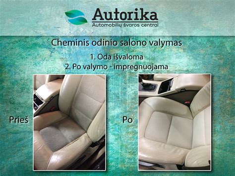Automobilio salono cheminis valymas: sėdynių valymas