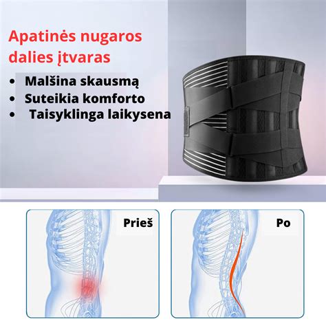 nuotrauka: stabilizuojantis nugaros įtvaras