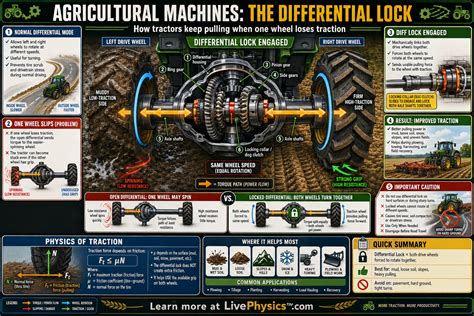 infographic of 4x4 systems and differential lock