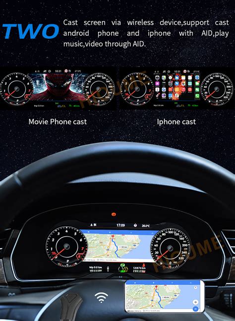 Audi A4 B7 prietaisų skydelio su integruota Android multimedija nuotrauka