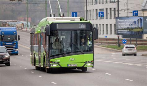 Kauno viešojo transporto žemėlapis, pabrėžiantis Ateities pl. 77 sritį