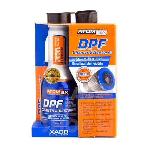 Įvairių DPF kuro priedų buteliukai